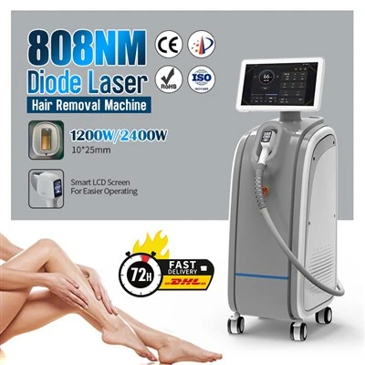 808nm diode laser hårfjerning og hudforyngelse maskine