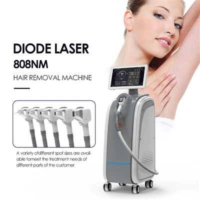 Højtydende tredobbelt bølgelængde 755 808 1064 nm Diode Laser Hårfjerning Tyskland 808 nm Laser Diode Epilation Machine