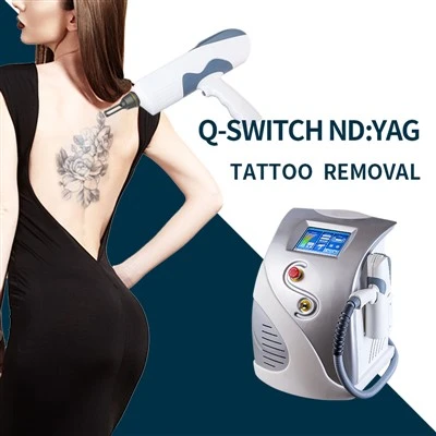 Q Switch Yag Laser Tatoo Fjernelse Maskine