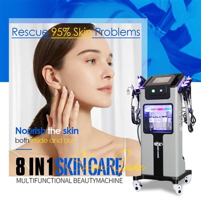 Smart isblå hudanalyse og hudplejemaskine